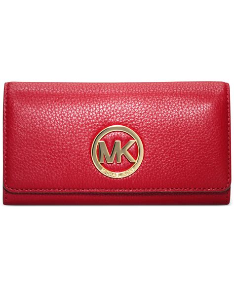 michael kors red and white striped wallet|Michael Kors teal wallet.